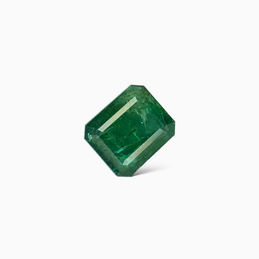 Natural Zambian Emerald Stone  6.87 carat  Emerald Cut  11.7x10 mm Aahil