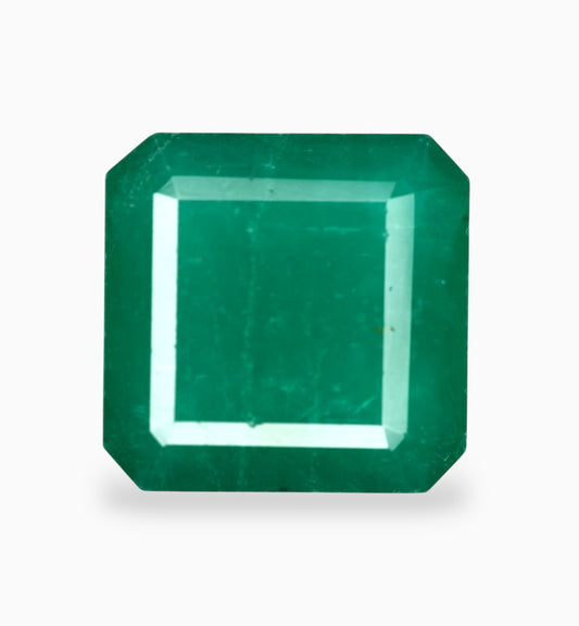 Natural Zambian Emerald Stone 6.97 Carats 11.3x11.4mm