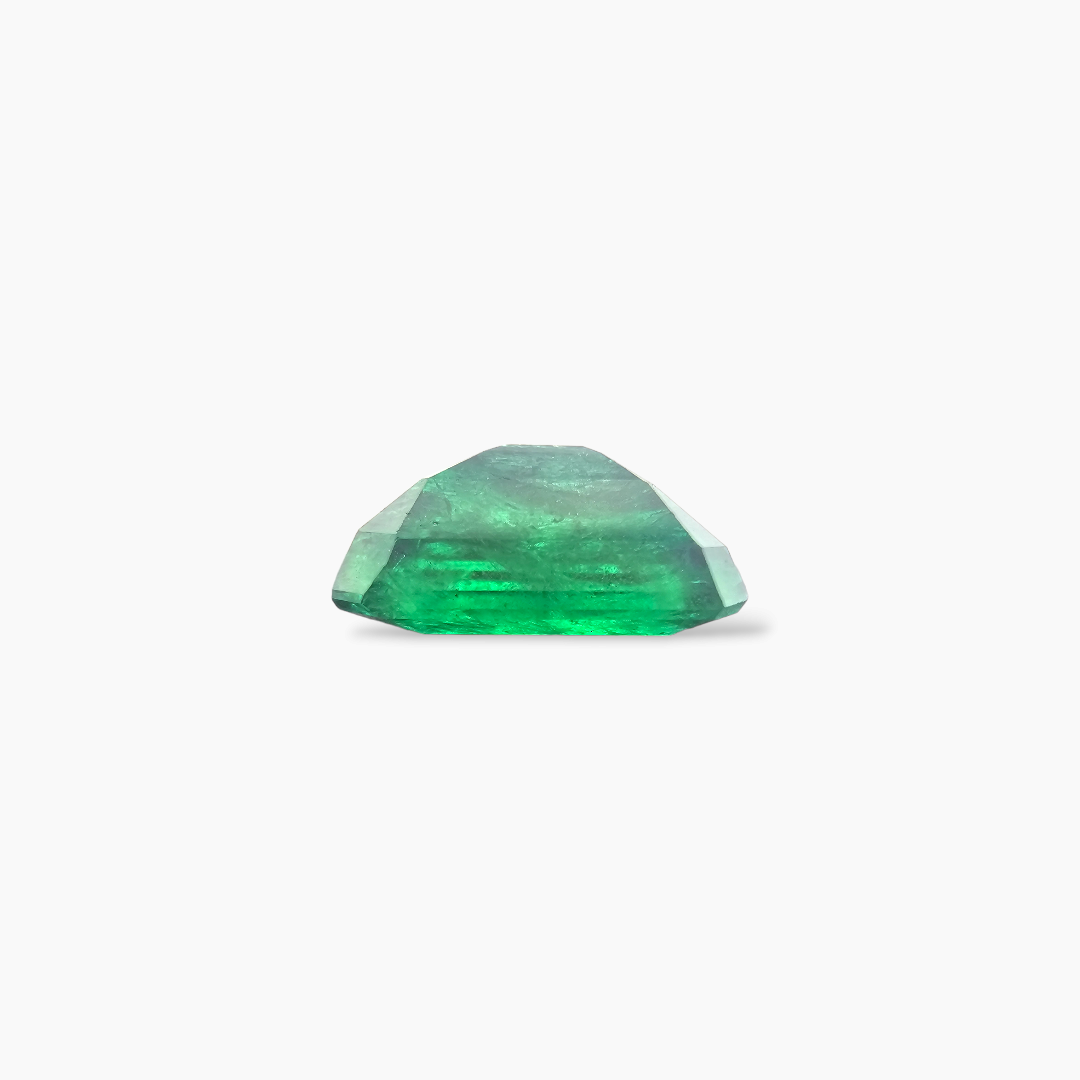 loose Natural Zambian Emerald Stone 7.02 Carats Emerald Cut ( 14.23x9.5x6.79 mm )]