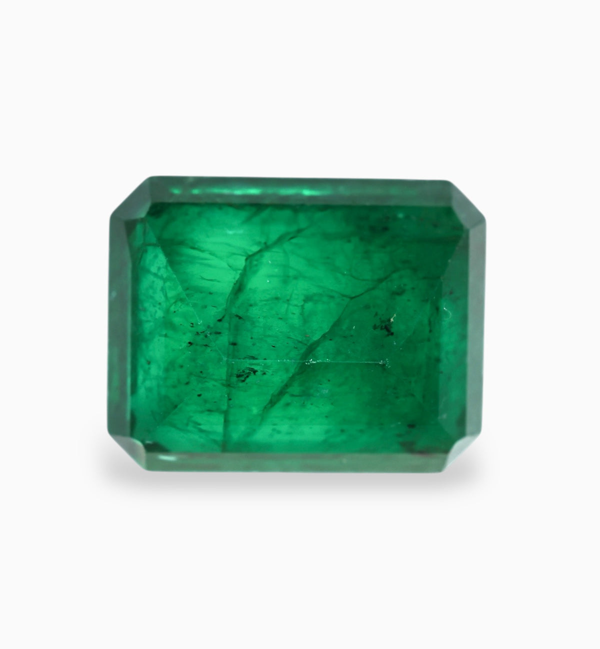 Natural Zambian Emerald Stone 7.26 Carats 13.5x10.7mm