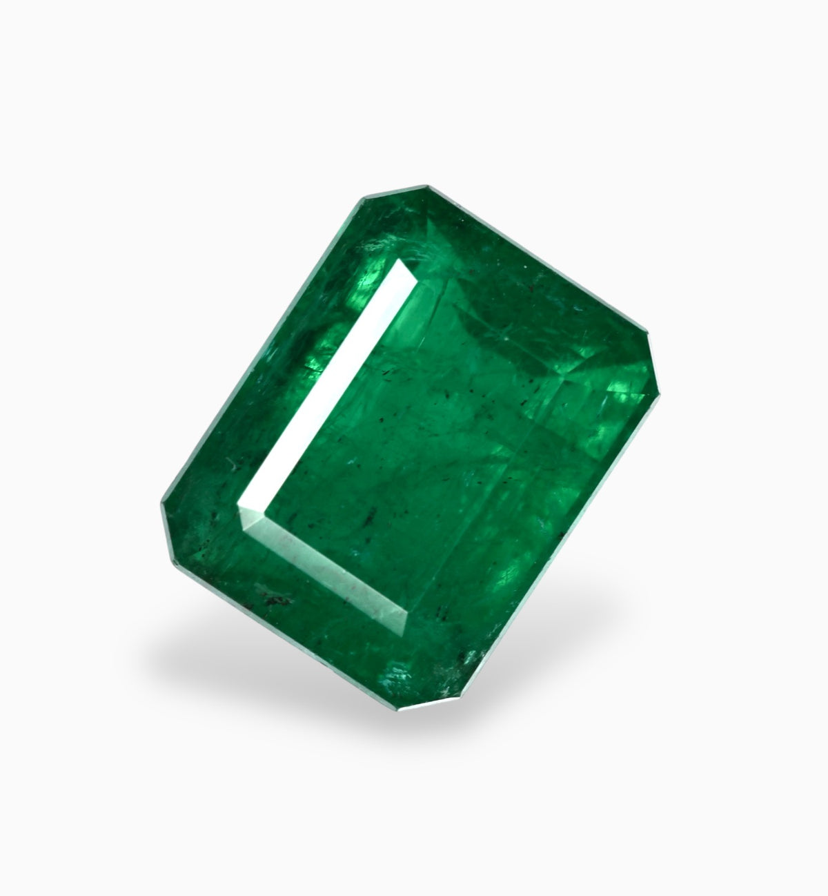 Natural Zambian Emerald Stone 7.26 Carats 13.5x10.7mm