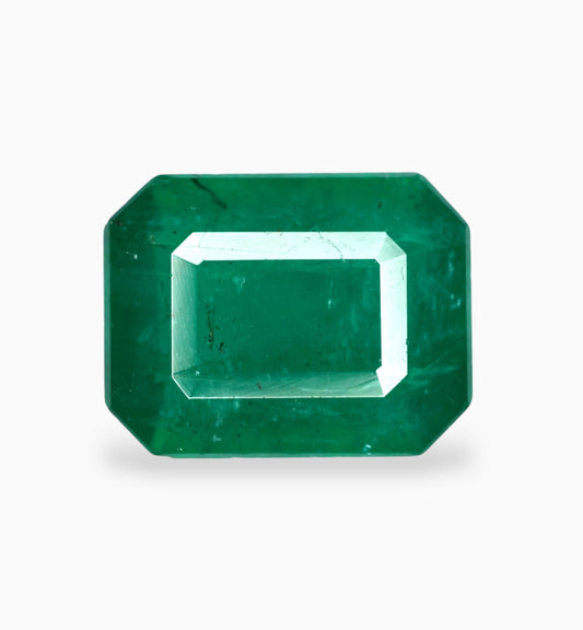 Natural Zambian Emerald Stone 7.28 Carats 13.1x10.1mm