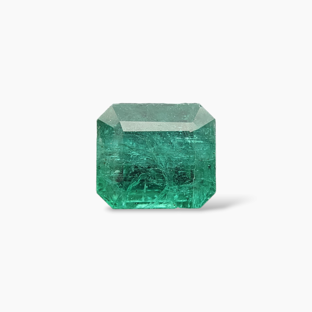 buy Natural Zambian Emerald Stone 7.85 Carats Emerald Cut ( 11.55x10.28x7.86 mm )