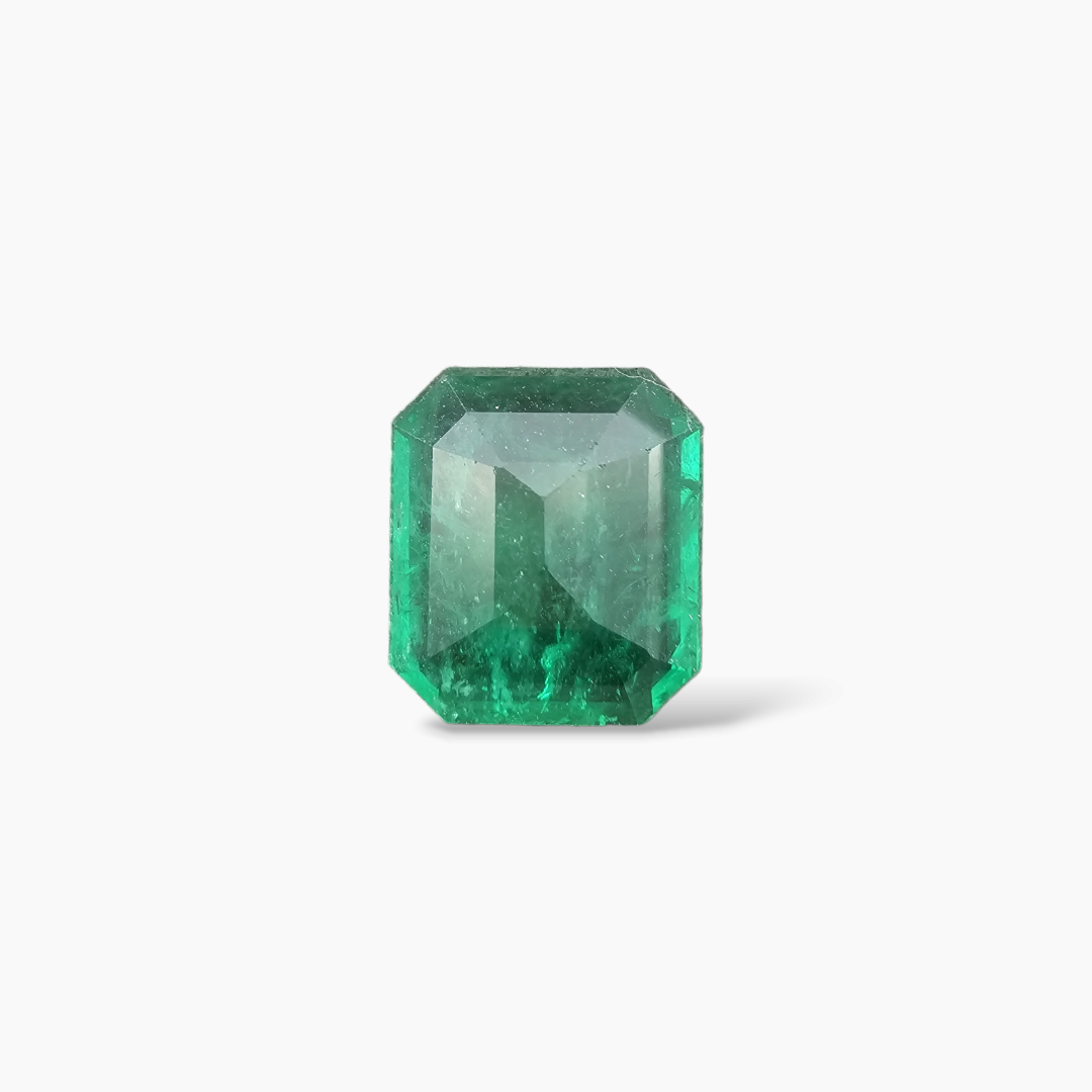 for sale Natural Zambian Emerald Stone 8.12 Carats Emerald Cut