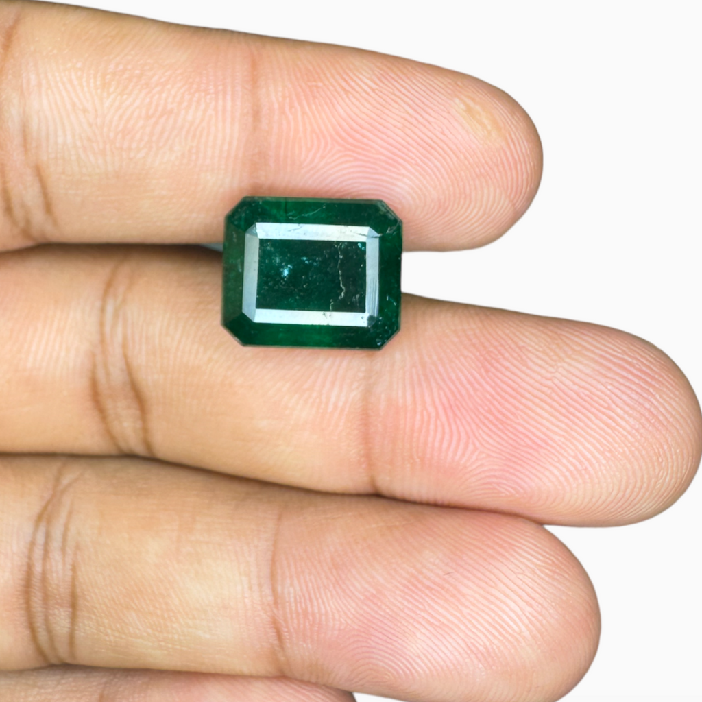 Natural Zambian Emerald Stone  9.15 carat  Emerald Cut  13.4x11.2mm