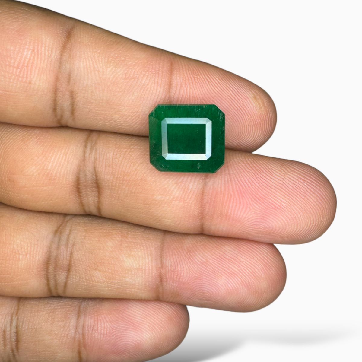 Natural Zambian Emerald Stone  9.2 carat  Emerald Cut  13x11.8x8.5 mm