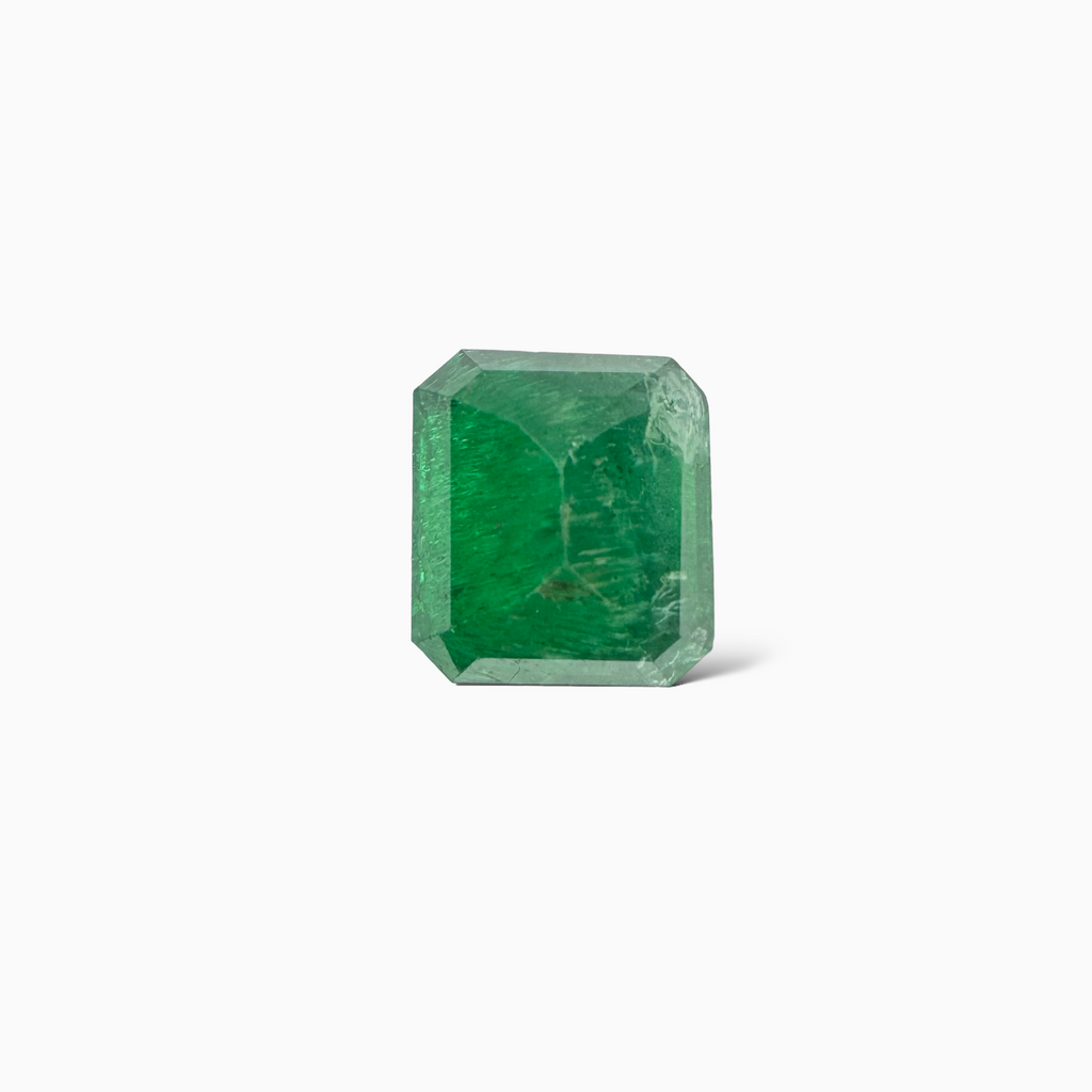 Natural Zambian Emerald Stone  9.2 carat  Emerald Cut  13x11.8x8.5 mm
