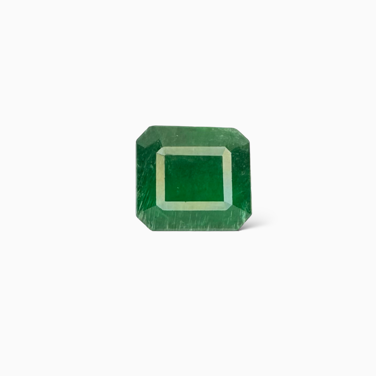 Natural Zambian Emerald Stone  9.2 carat  Emerald Cut  13x11.8x8.5 mm