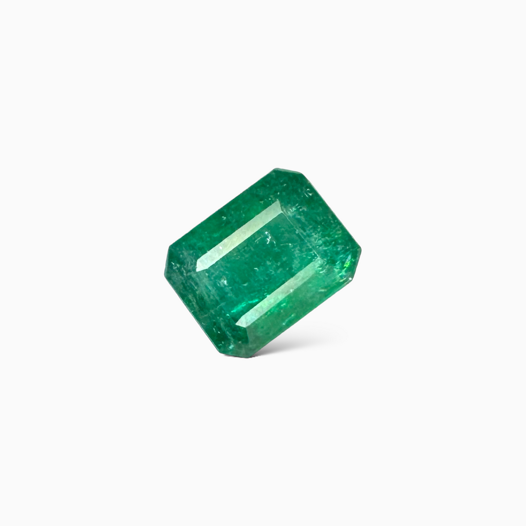 Natural Zambian Emerald Stone  9.72 carat  Emerald Cut  14x11x8.2 mm Aaban