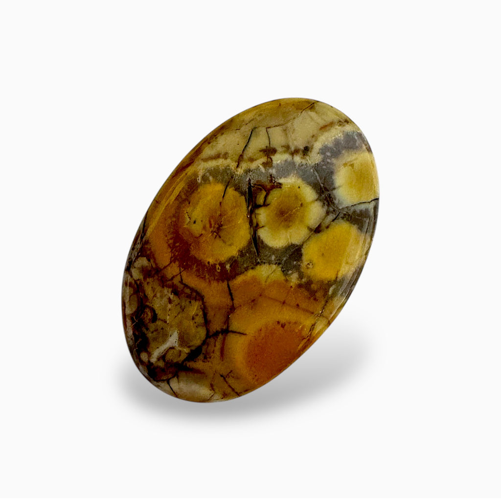 Natural Zebra Calcite Stone 48.88 Carats 52x37mm