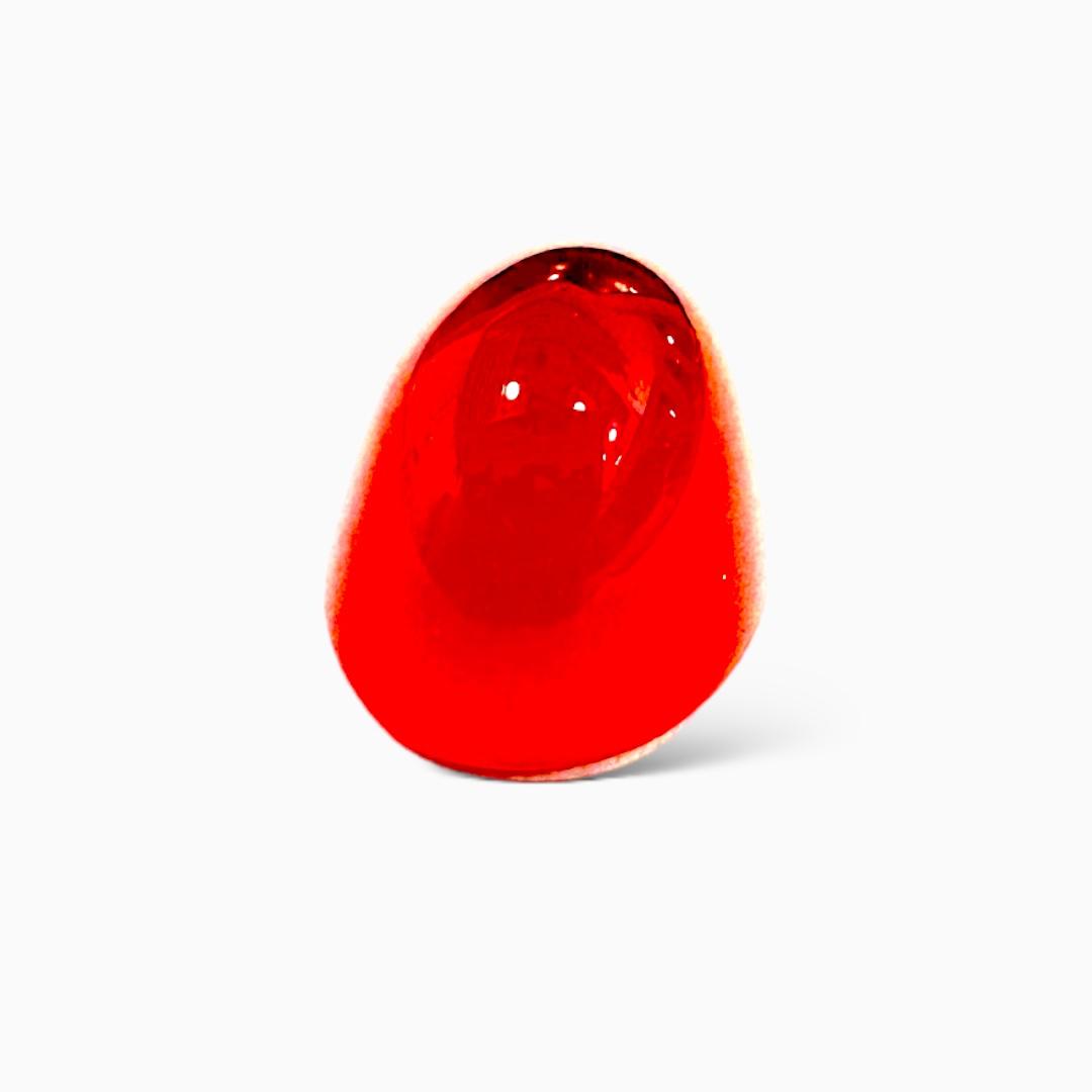 Natural Agate Oval Cabochon (Aqeeq Stone) 10.76 Carats 14X11.40mm Yemeni Aqeeq