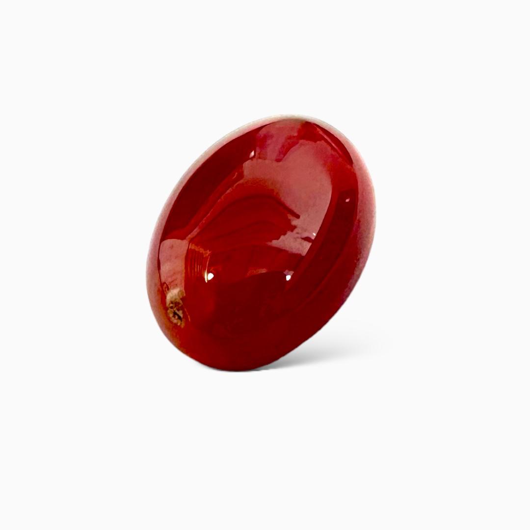 Natural Agate Oval Cabochon (Aqeeq Stone) 11.30 Carats 18X13mm sulemani Aqeeq