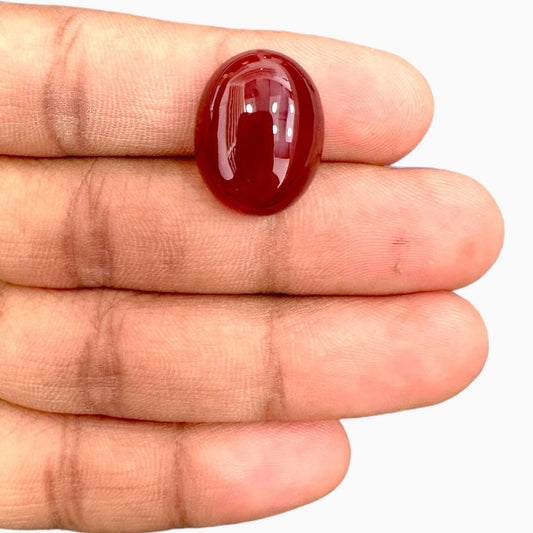 Natural Agate Oval Cabochon (Aqeeq Stone) 16.80 Carats 20X15mm sulemani Aqeeq