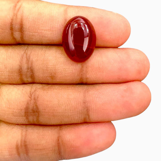 Natural Agate Oval Cabochon (Aqeeq Stone) 20.19 Carats 18X13mm sulemani Aqeeq