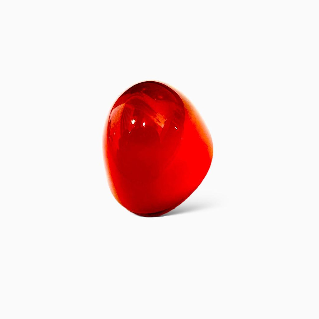 Natural Yemeni Red Aqeeq Oval Cabochon 23.50 Carats 19X15mm (Aqeeq Stone)