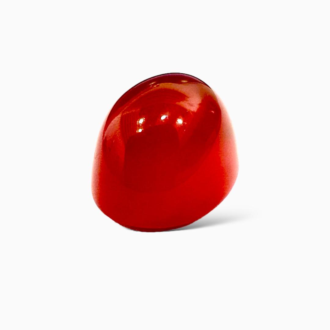 Natural Red Liver Yemeni Aqeeq Oval Cabochon 32.45 Carats 21.30X16.60mm (Agate Stone)