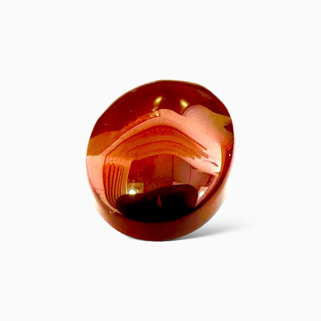 Natural Agate Oval Cabochon (Aqeeq Stone) 34.78 Carats 26.31X19.52mm Yemeni Aqeeq