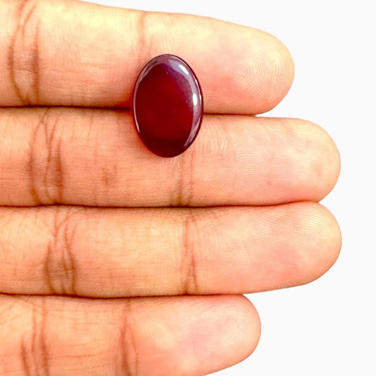 Natural Agate Oval Cabochon (Aqeeq Stone) 9.95 Carats 16.5X12mm Yemeni Aqeeq