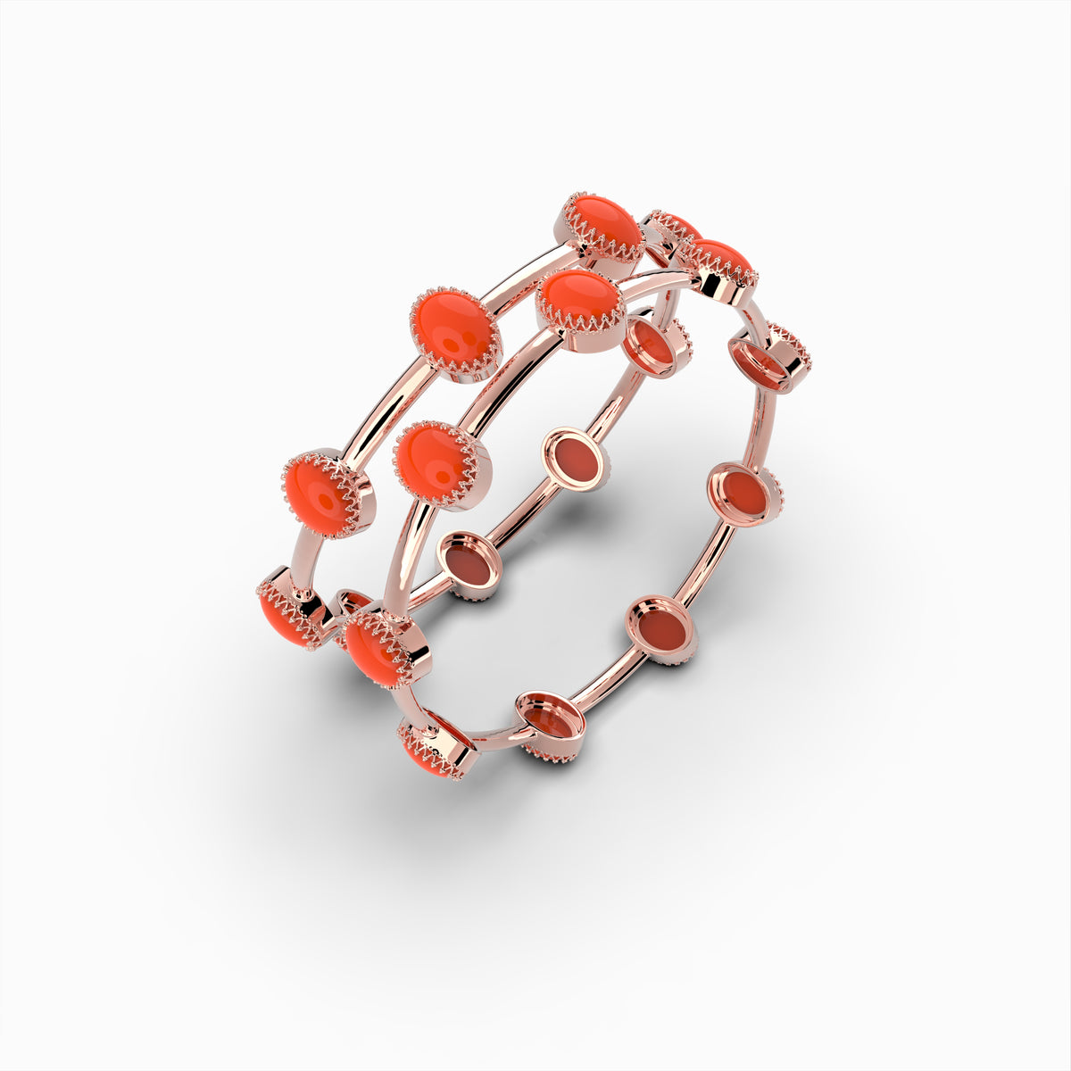 Natural Carnelian Bangle - Avery