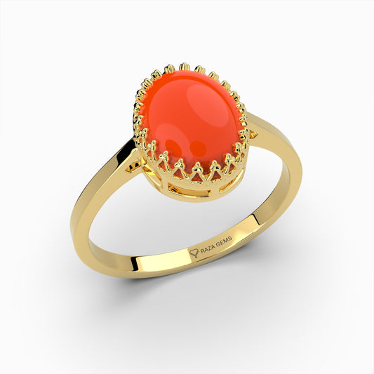 Natural Carnelian Ring - Ellie