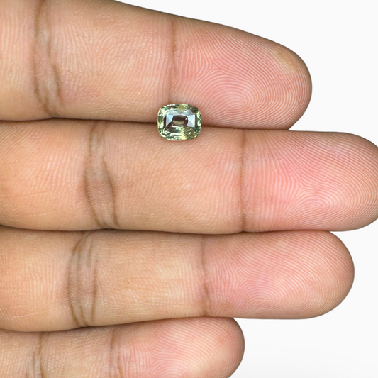 Natural Alexandrite Stone 1.10 Carats Cushion Shape 6.5 × 5.5  mm