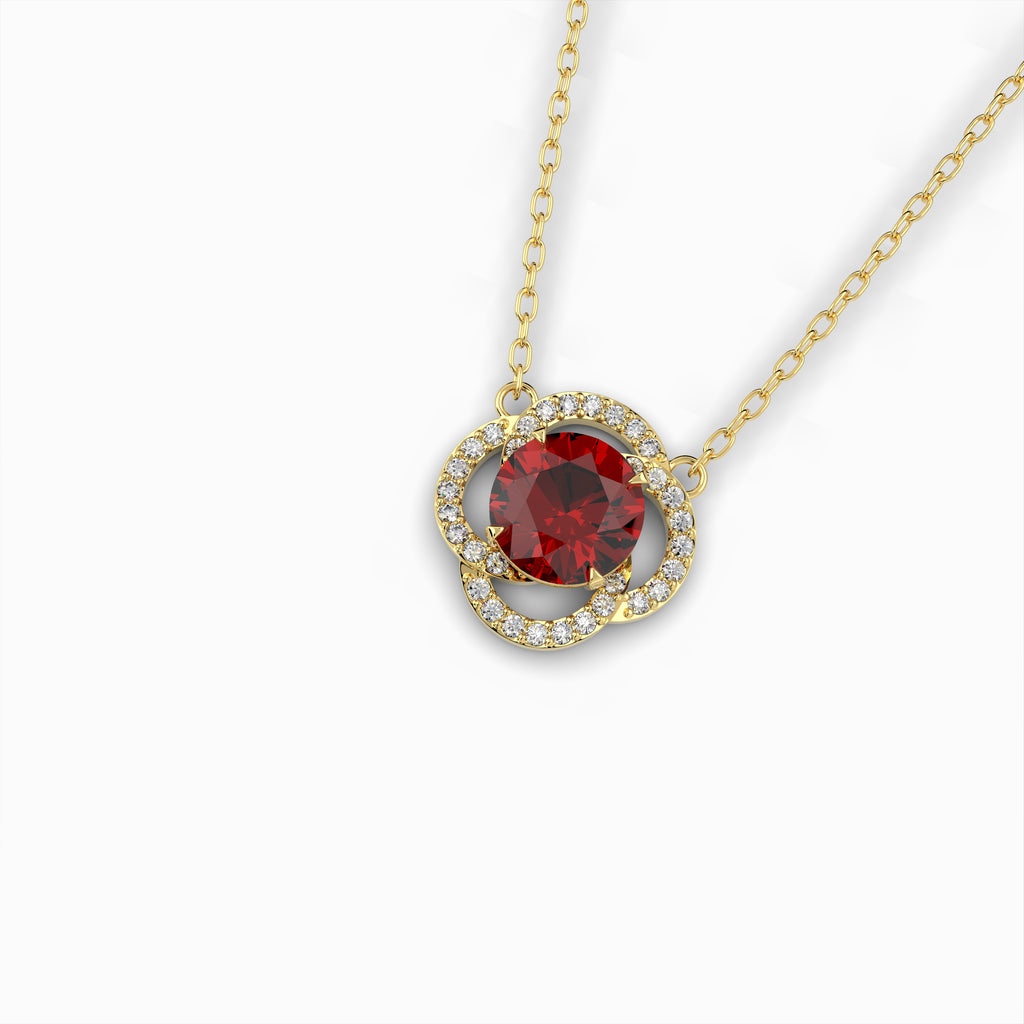 Natural Almandine Garnet Pendant - Anjelika