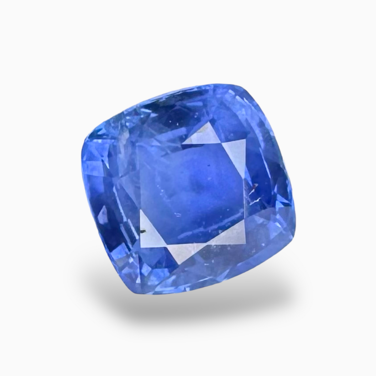 Natural Blue Sapphire Gemstone 3.20 Carats Cushion Cut Shape 8.18 x 8.04 x 4.86 mm