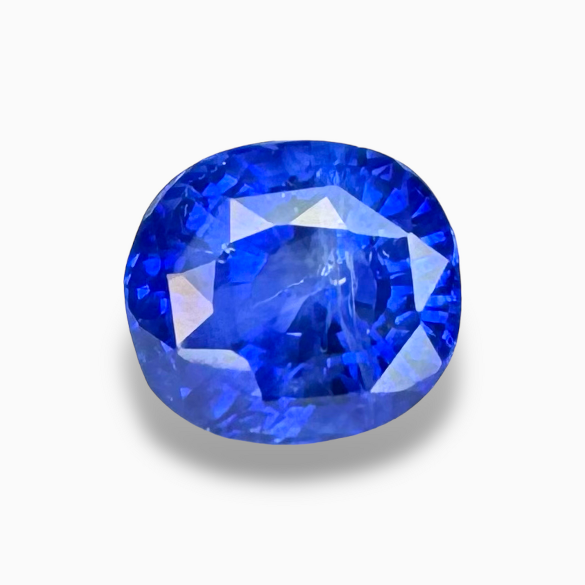 Natural Blue Sapphire Gemstone 3.67 Carats Cushion Cut Shape
