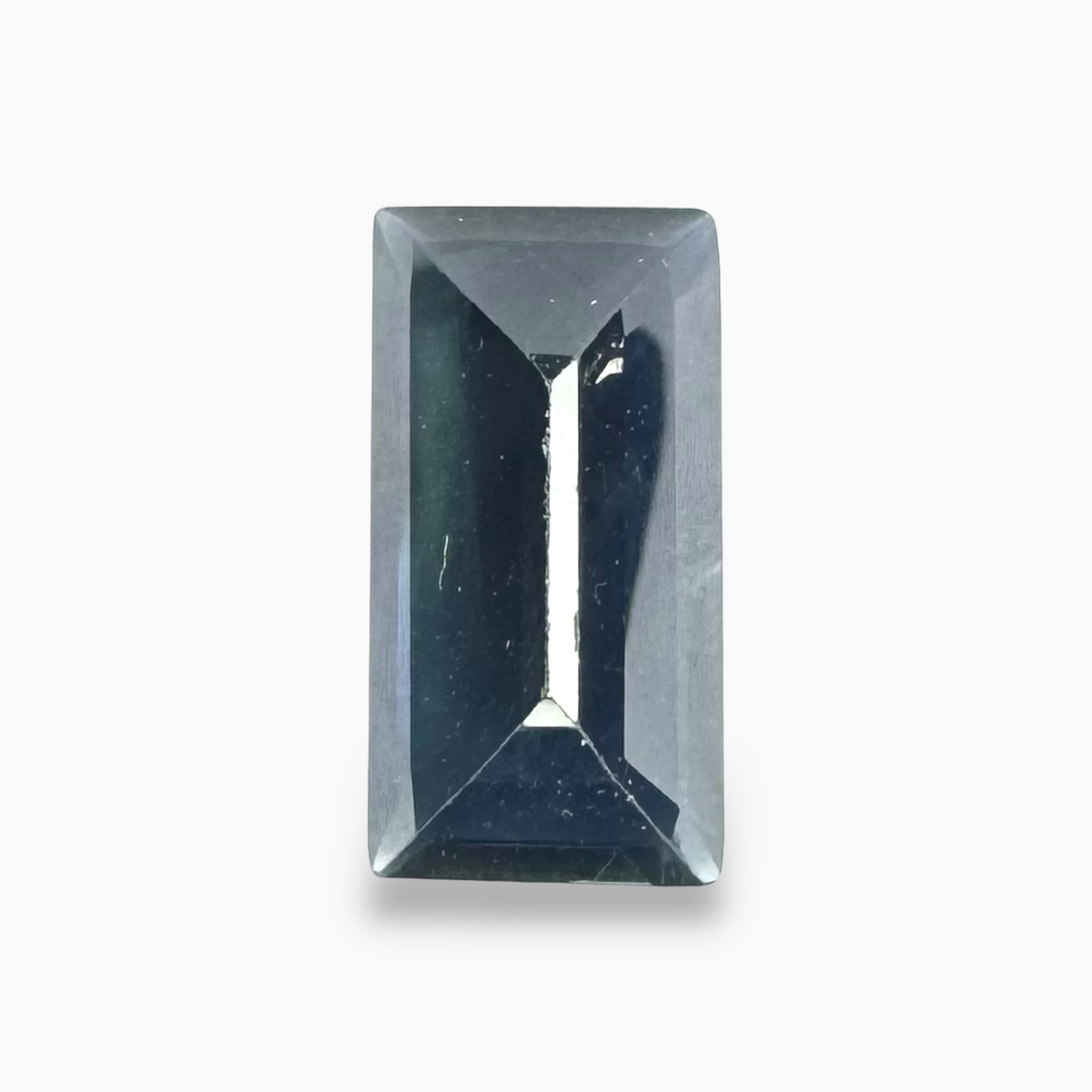 Natural Blue Sapphire Gemstone 4.65 Carats Baguette Cut Shape