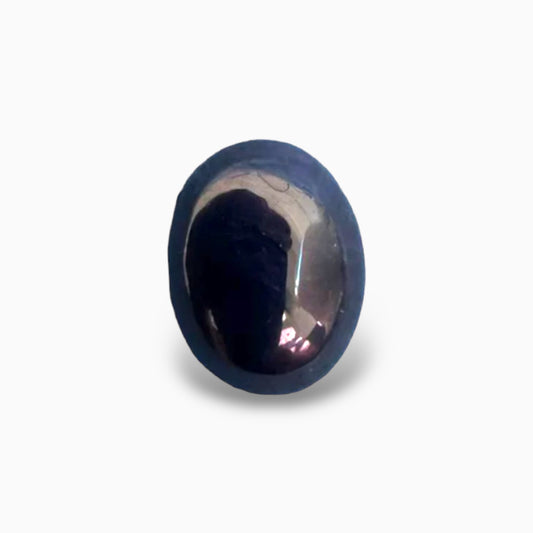 Natural Blue Sapphire Stone 11.27 Carats Oval Cabochon Dark 14.3 x 11.4 mm