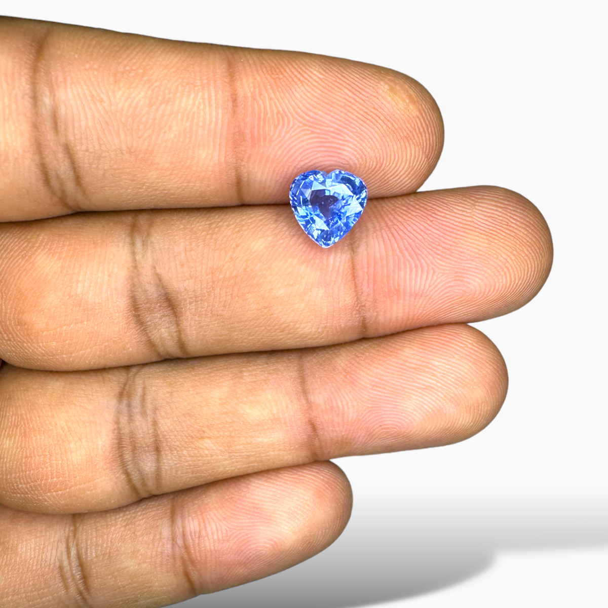 Natural Blue Sapphire Stone 2.51 Carats Heart Cut 7.77 x 7.95 x 4.94 mm
