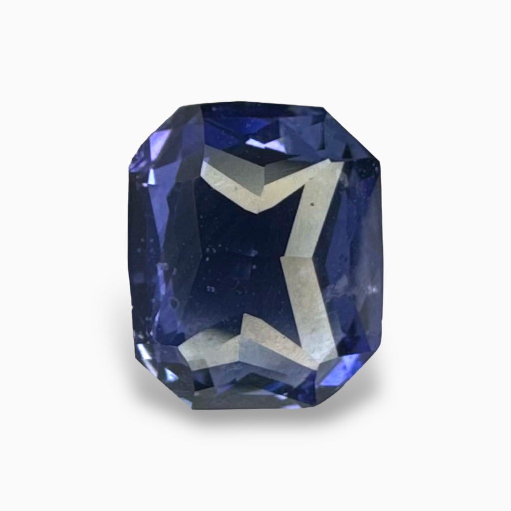 Natural Blue Sapphire Stone 2.54 Carats Emerald Cut 8.5 x 6.9 mm