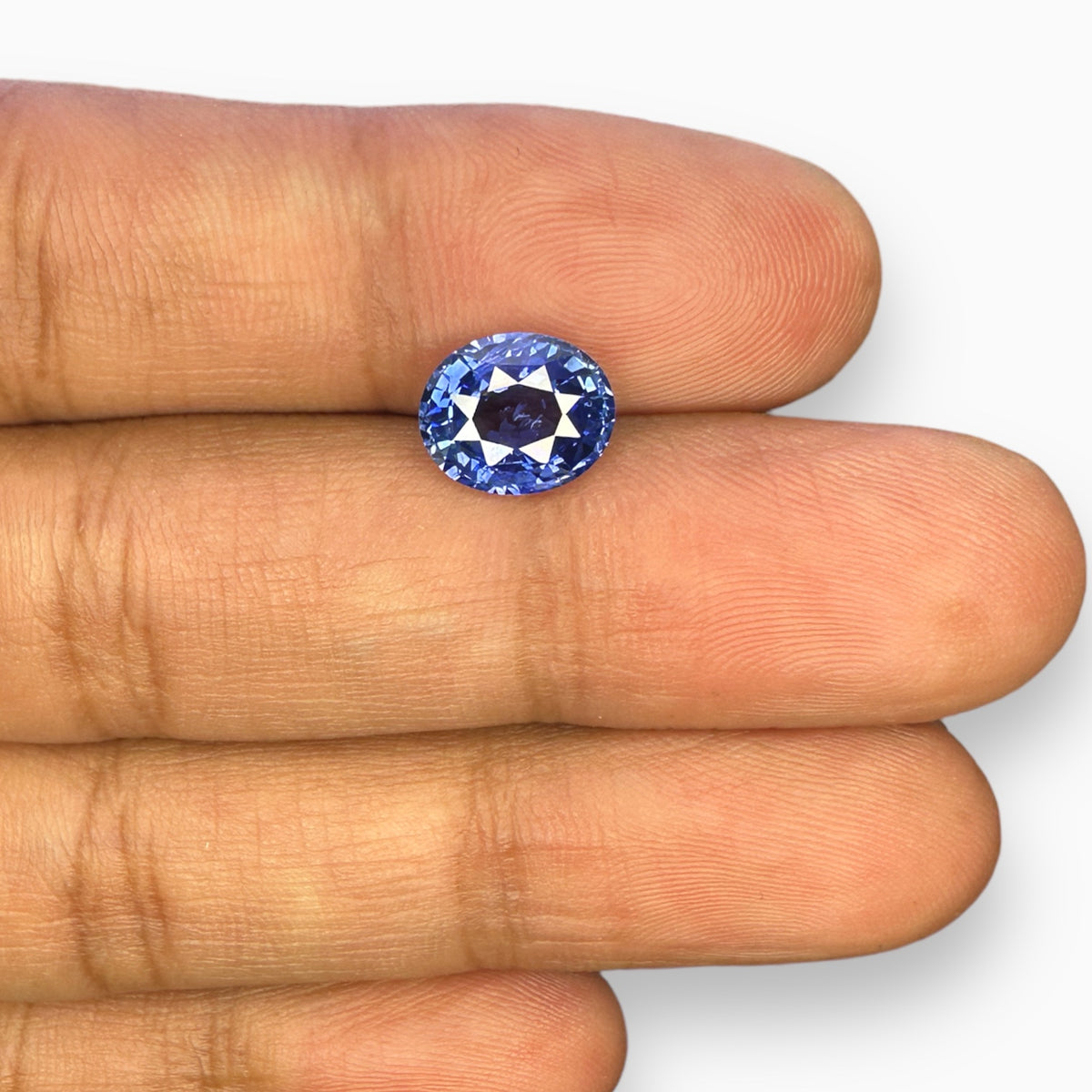 Natural Blue Sapphire Stone 3.03 Carats Oval Shape 8.91x6.81x5.13 mm