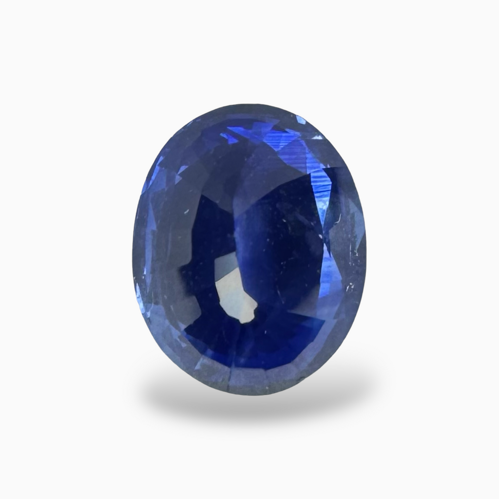 Natural Blue Sapphire Stone 3.21 Carats Oval Shape 9.2X7.6 mm
