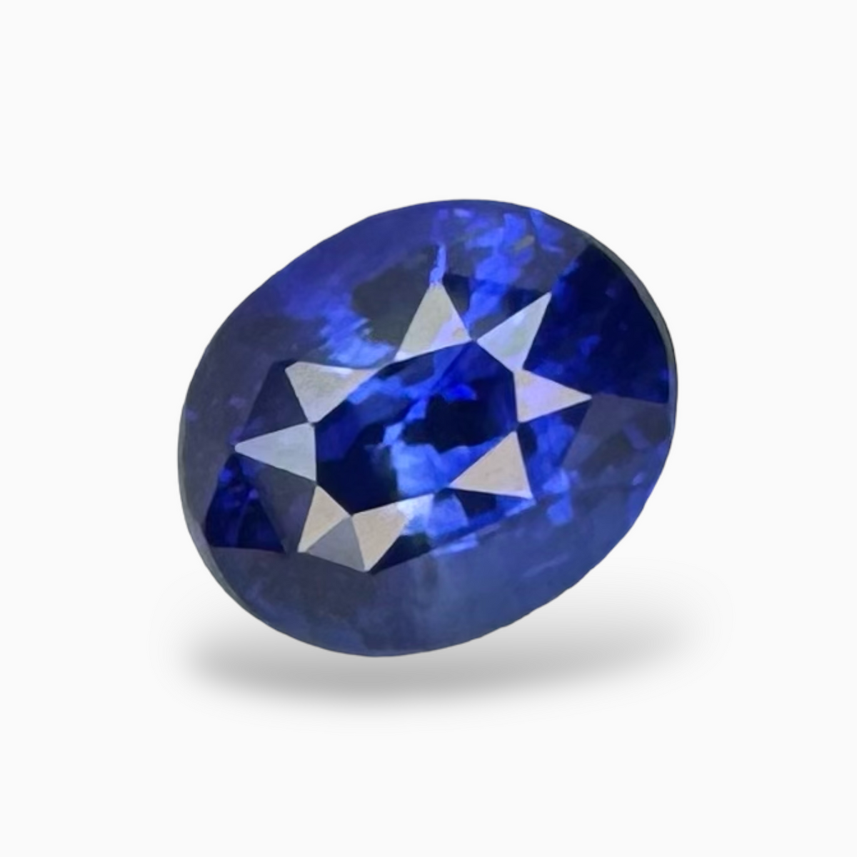 Natural Blue Sapphire Stone 3.21 Carats Oval Shape 9.2X7.6 mm