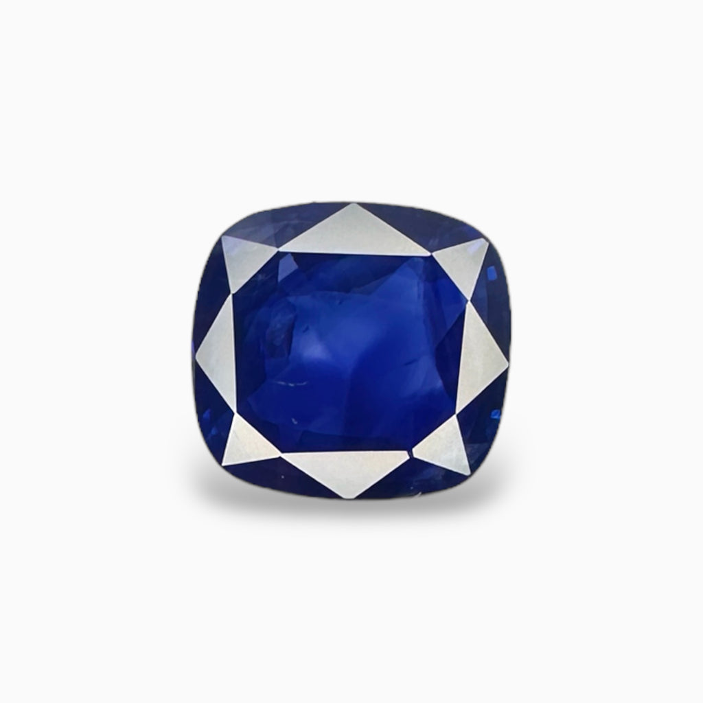 Natural Blue Sapphire Stone 4.12 Carats Cushion Shape 10.30 x 9.63 x 4.52 mm