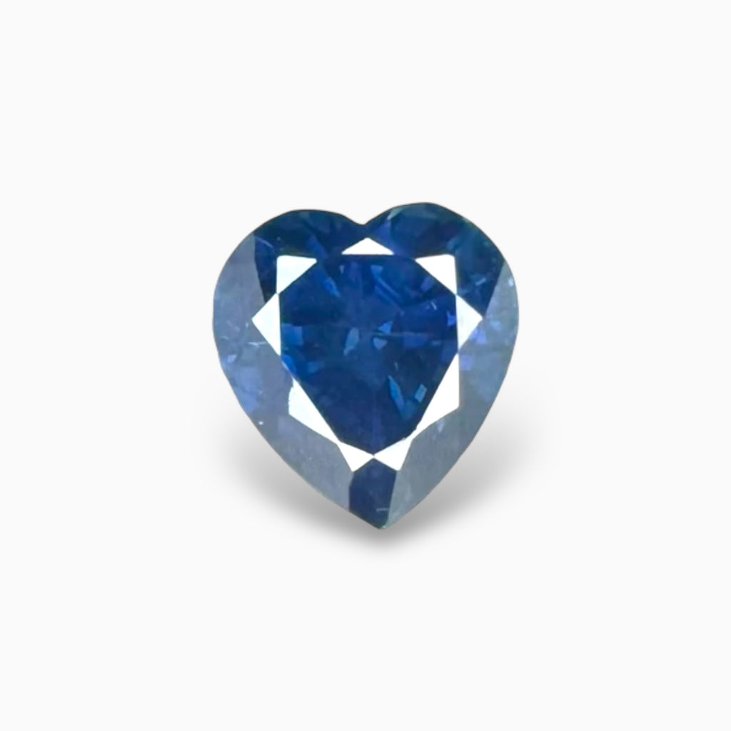 Natural Blue Sapphire Stone 4.29 Carats Heart Shape 9.36 x 8.79 mm