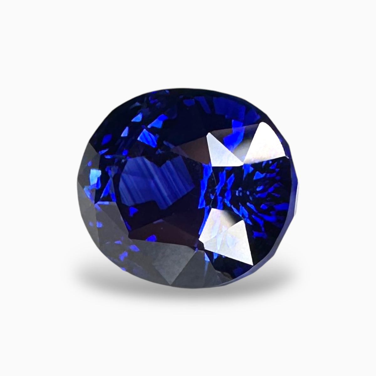 Natural Blue Sapphire Stone 6.29 Carats Oval Shape 11.21x8.81x7.89mm