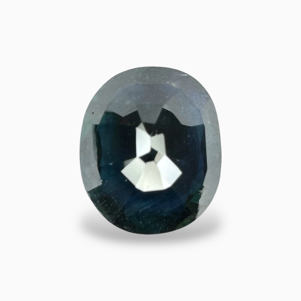 Natural Blue Sapphire Stone 7.56 Carats Oval Shape 13.3 x 11.2 mm