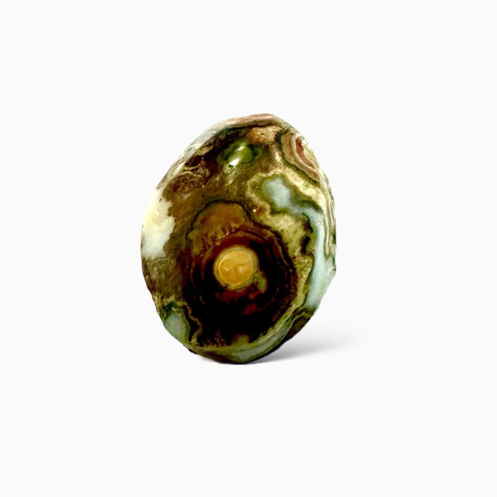 Natural Crazy lace Agate For Sale (Aqeeq Stone) 12.51 Carats Oval Cabochon 15.66X11.60mm