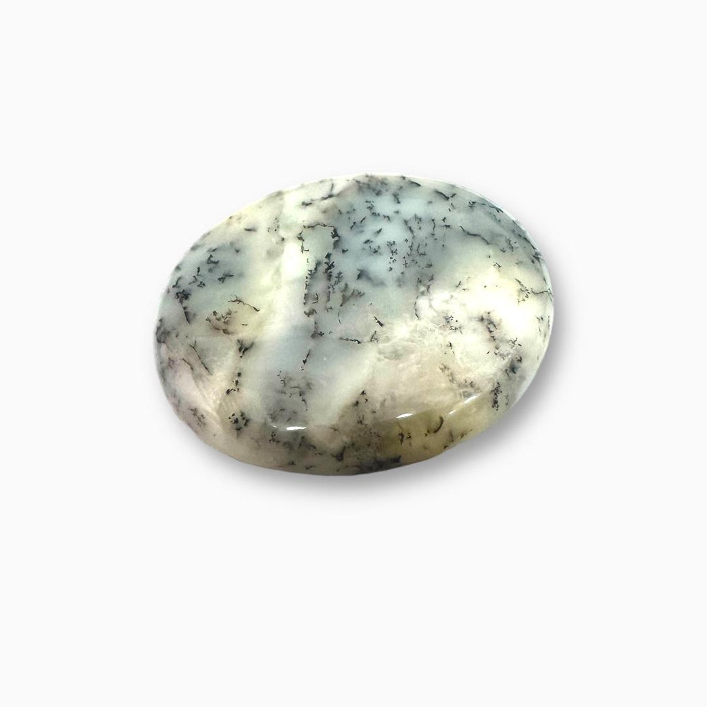 Russian Dendritic Agate (Aqeeq) Round Cabochon 44.02 Carats 35.79X35.79mm