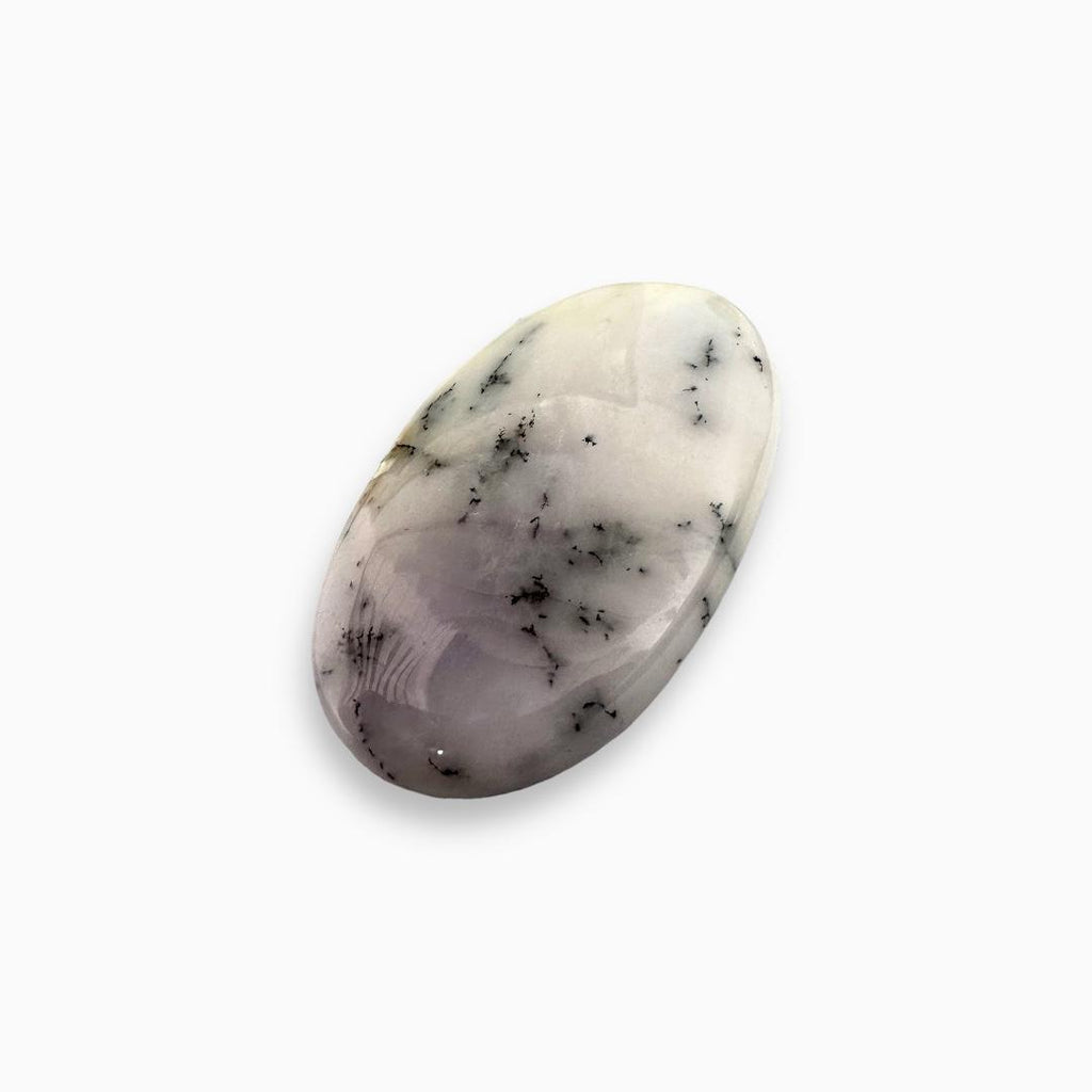 Natural Dendritic Agate Cabochon (Aqeeq) Oval Shape 63.88 Carats 46.90X27.90mm