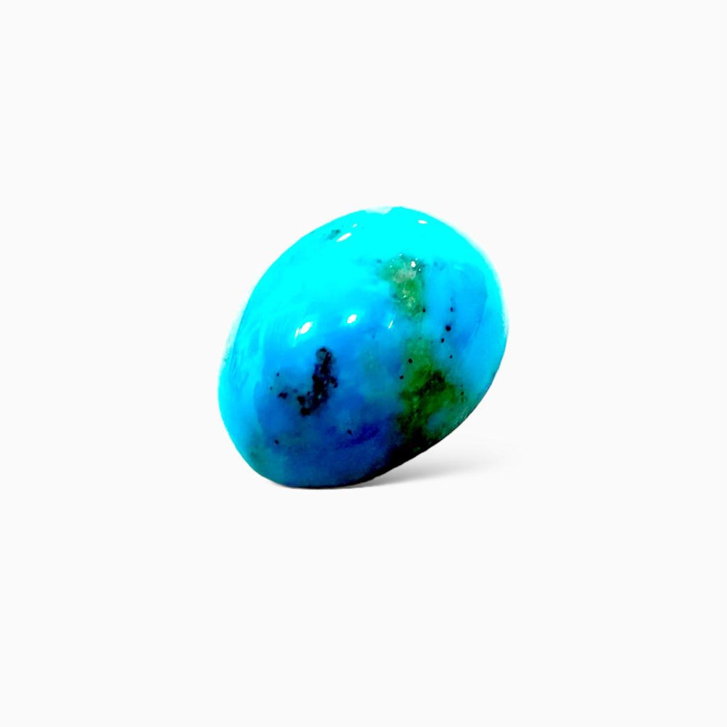 Natural Turquoise 28.40 Carats Oval Cabochon Shape (23.40X17.65mm)
