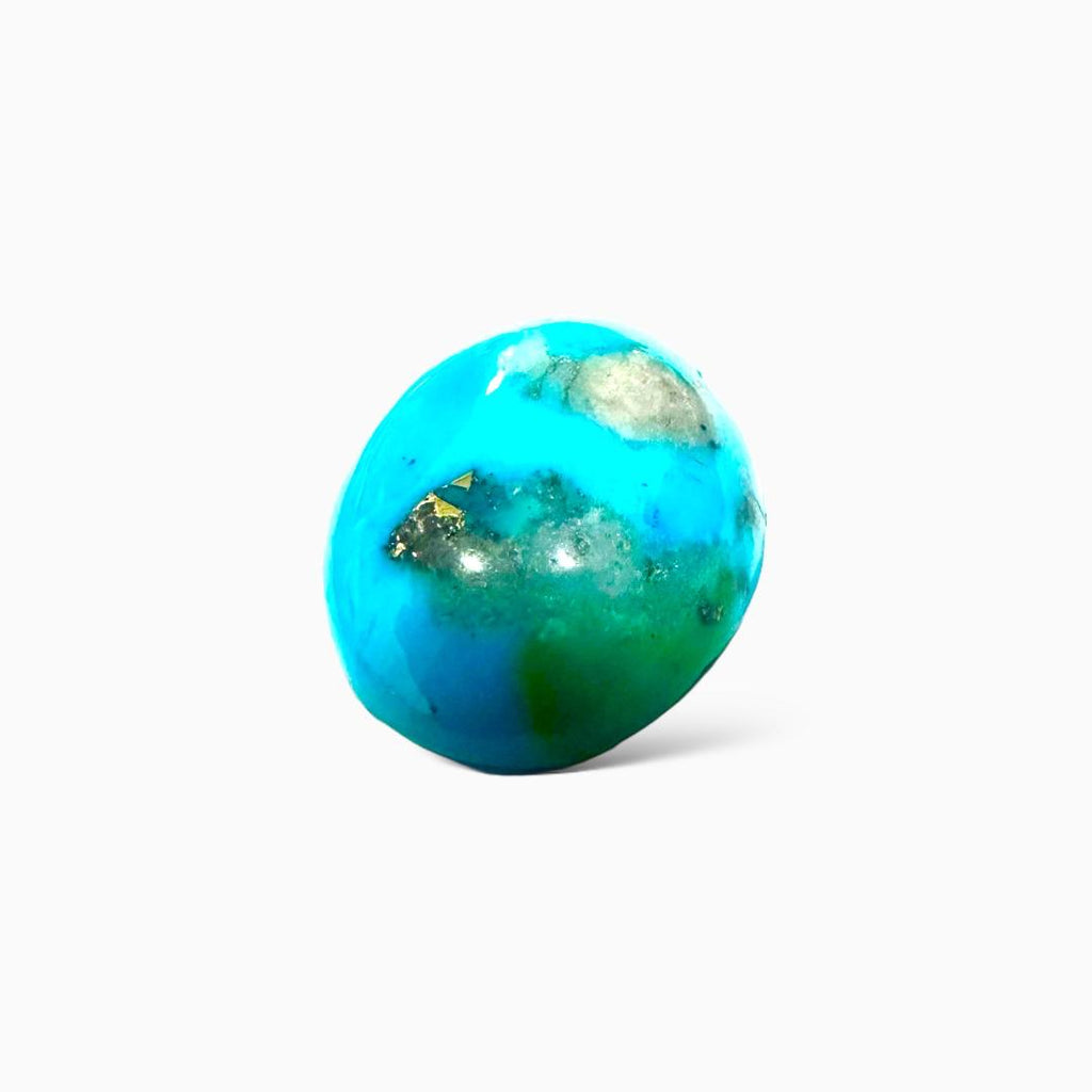Natural Turquoise 37.39 Carats Oval Cabochon Shape (27.13X21.21mm)