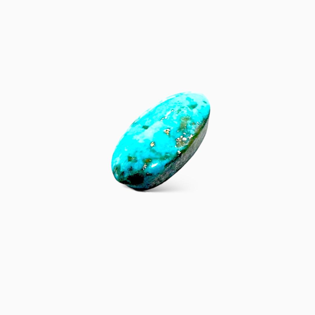 Natural Turquoise 7.22 Carats Oval Cabochon Shape (18.5X10mm)