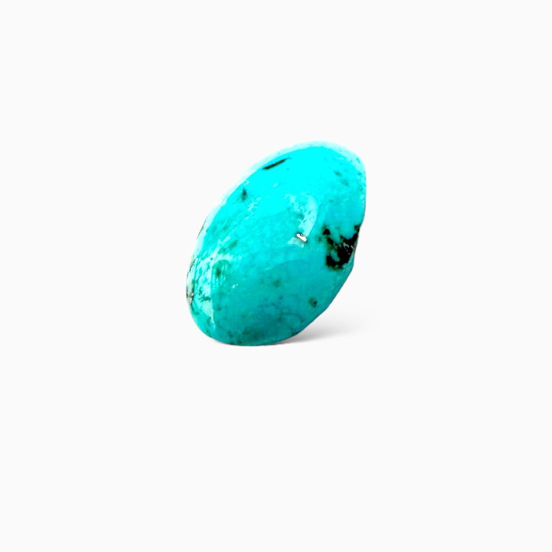 Natural Turquoise 5.83 Carats Oval Cabochon Shape (15X10mm)