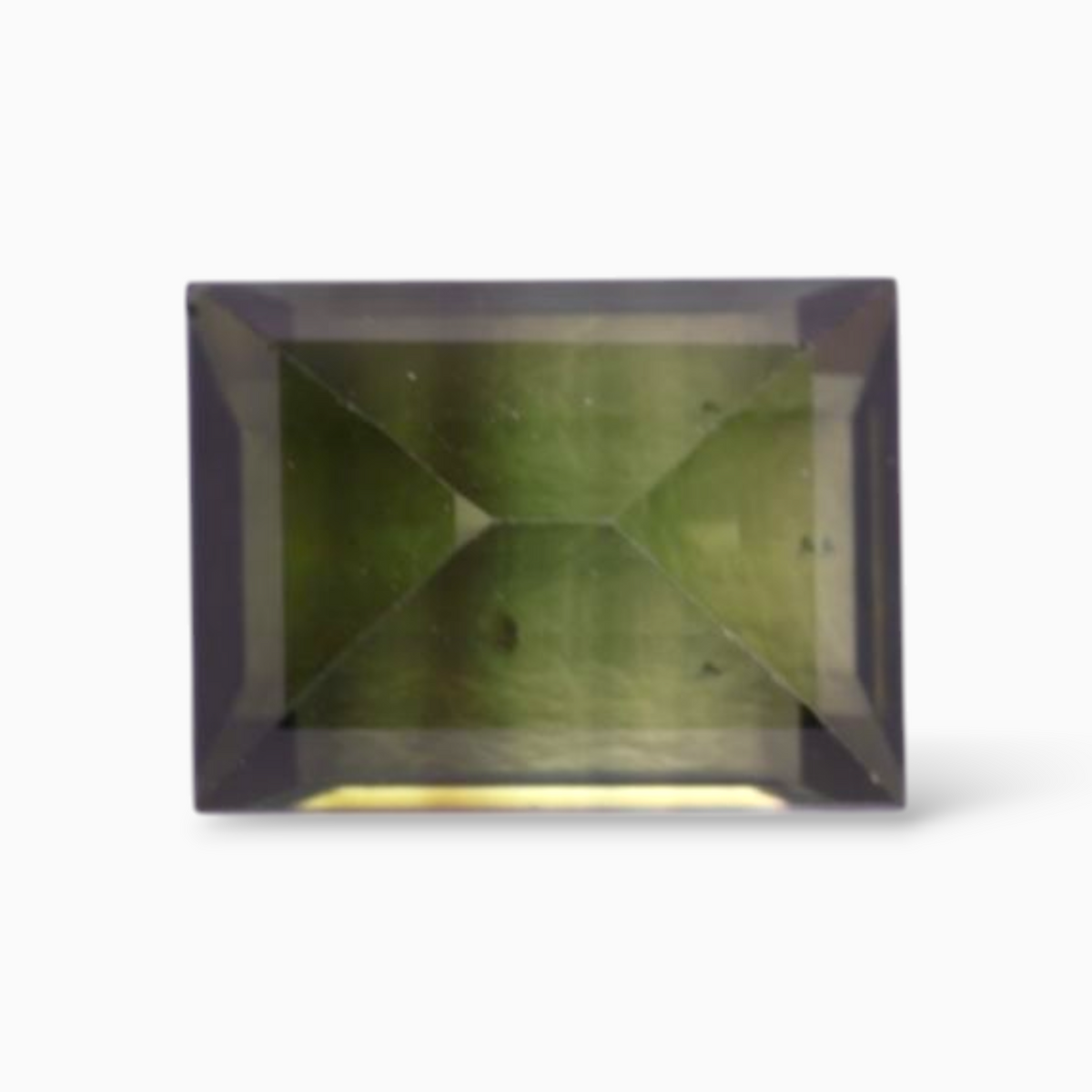 Natural Green Tourmaline Stone 1.83 Carats in Baguette Shape & Size 8x6mm