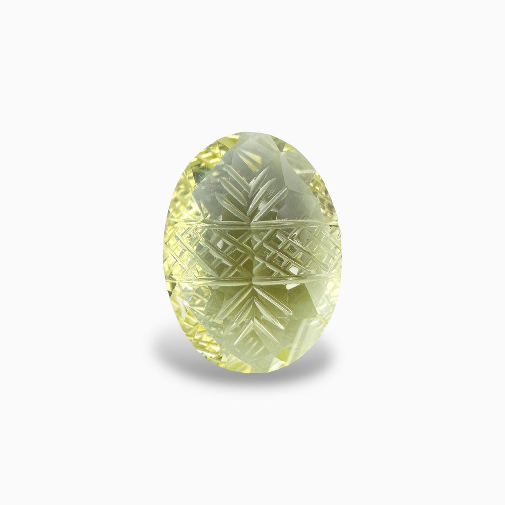 Natural Lemon Topaz 7.94 Carats Oval Fancy Shape ( 16x12 mm )