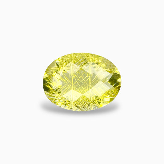 Natural Lemon Topaz 7.94 Carats Oval Fancy Shape ( 16x12 mm )