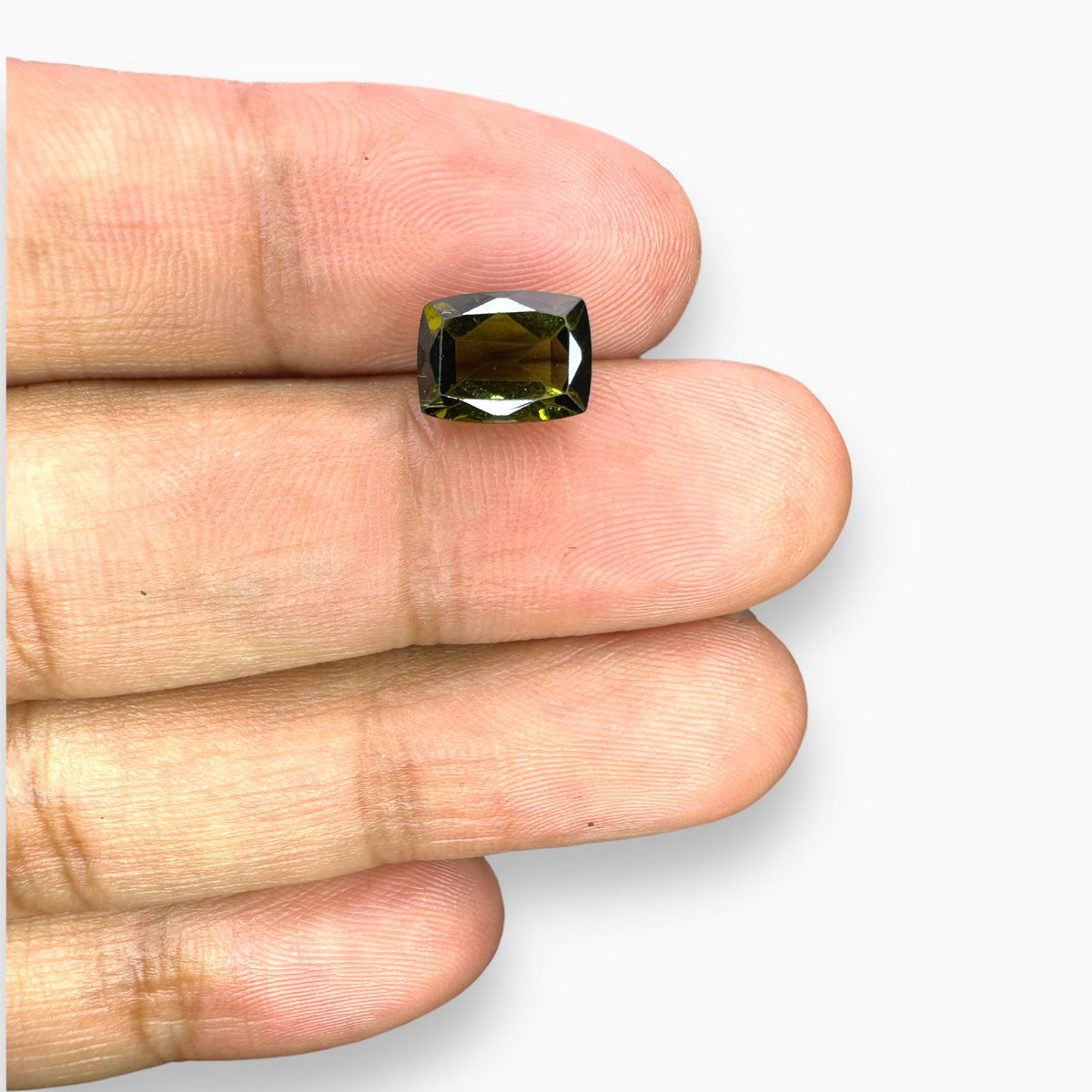 Natural Peridot Cushion Cut Stone 2.64 Carats, 9x7 mm